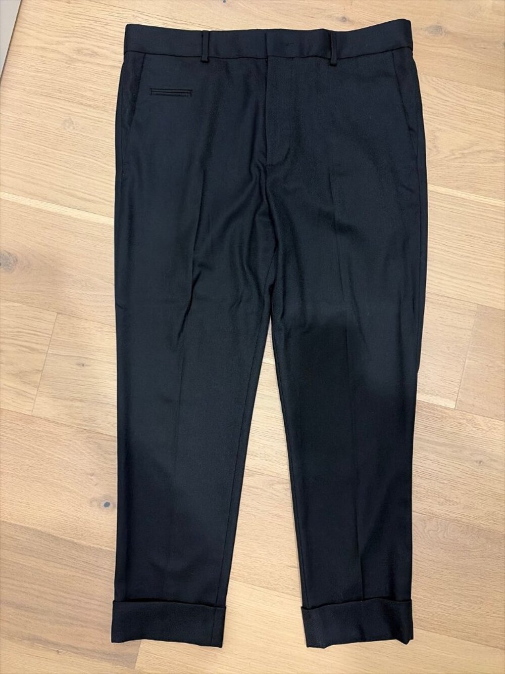Club Monaco Dress Trousers Black 36/32 Cuffed